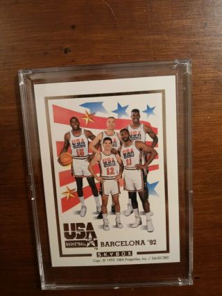 Rare 1992 92 Michael Jordan Skybox Usa Basketball Barcelona Dream Team Gold Nno