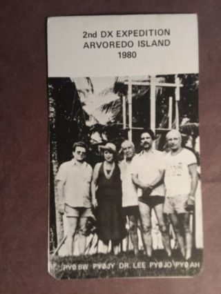 Extremley Rare Qsl - Py0ah - Arvoredo Island 2nd Dx Expedition - 1980