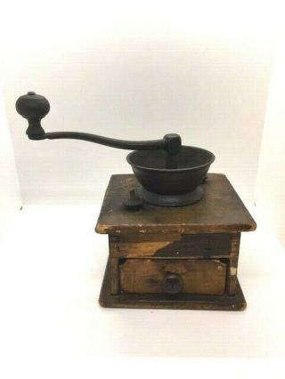 Antique Primitive Charles Parker Co.  Coffee Mill 1800s