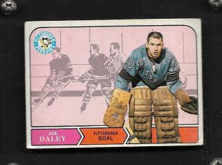 1968 - 69 Opc Joe Daley Rc 188 Pittsburgh Penguins Rookie Rare