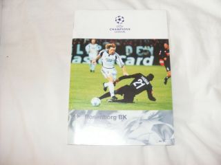 2001 Rosenborg V Celtic Champions League Rare Issue
