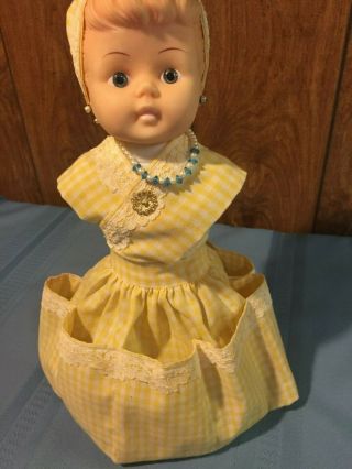 Dish Soap Bottle Doll Handmade To Hold Forks/knives/spoons At Picnics13 " 60 - 70 