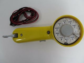 Antique Western Electric Bell System Rotary Line Tester Yellow