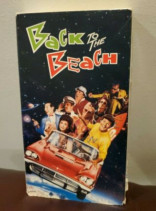 Back To The Beach Vhs Tape Movie Frankie Avalon,  Annette Funicello 1987 Rare Oop
