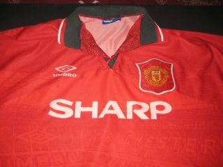 Rare Manchester United Football Shirt 1994 Home Adult Xxl