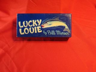 Vintage Fishing Lure Nos Lucky Louie Angler  6