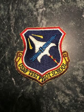 Rare Vtg Usaf Test Pilot School Squadron Patch 3” Htf Vietnam Cold War 70s 80s