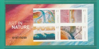 2018 Art In Nature Special Miniature Sheet.  Only 200 Issued.  Muh.  Very Rare