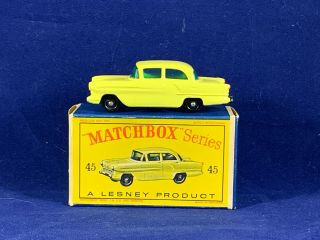 Matchbox Lesney 45a Vauxhall Victor Nmib - Rare Knobby Bpw Variation