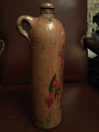 [rare] Antique Roisdorfer Mineral Quelle Stoneware Bottle - 3 - Great Cond - 1870,  S