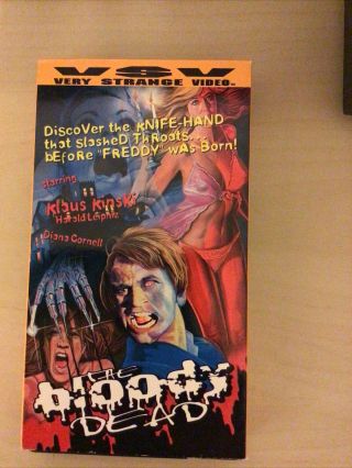 The Bloody Dead (vhs,  1998) Rare Horror,  Gore,  Nightmare On Elm St. ,  Oop.