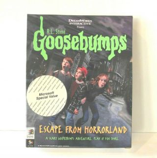 Rare Vintage Goosebumps Escape From Horrorland Cd - Rom (1996) (bin B)