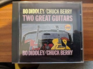Rare Chess Cd Bo Diddley Chuck Berry Two Great Guitars Usa 1992 Promo Hole