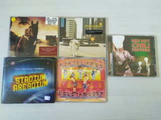 5x Red Hot Chili Peppers Cds With Rare Live Cd Uk Postage Xmas Gift