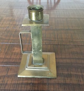 Arts And Crafts Brass Candlestick