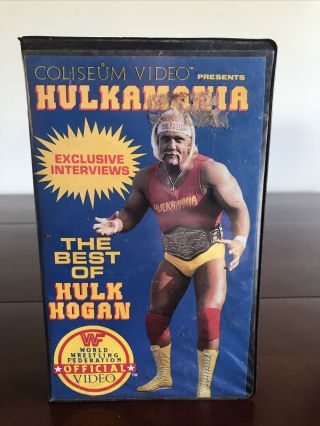 Wwf Hulkamania The Best Of Hulk Hogan Rare Coliseum Video Rental Box Vhs