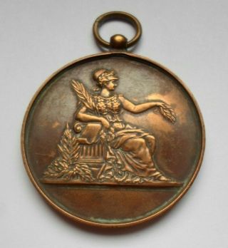 Universal Exposition Board Antique French Republic Bronze Medal