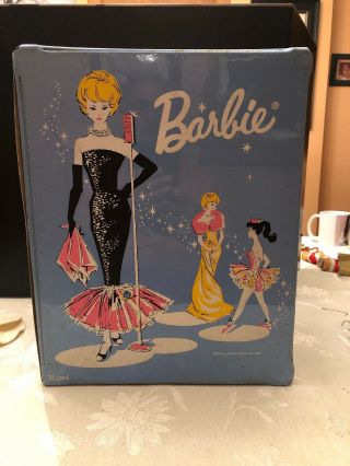 Mattel Barbie 1962 Vintage Ponytail,  Case,  Barbie,  With Inside Boxes