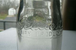 VERY RARE 1946 Vintage 12oz SEALTEST DAIRY BIG MOUTH Milk Bottle DETROIT,  MICH 2