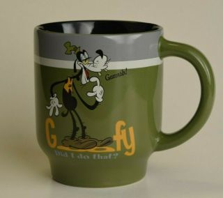 Disney Store Exclusive Gawrsh Did I Do That ? Goofy Coffee Mug Rare