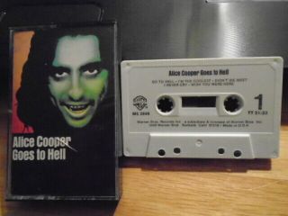 Rare Oop Alice Cooper Cassette Tape Goes To Hell 1976 Tony Levin Mountain Mfsb