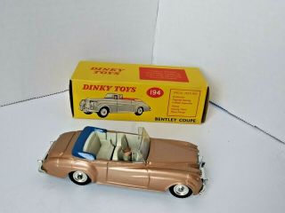 Dinky Toys 194 Bentley S2 Coupe With Driver Limited Edition Rare Color Combo
