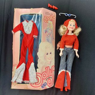 Vintage 1978 Dolly Parton Doll With Rare Outfit