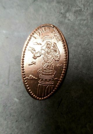 Rare King Kong On Empire State Building Elongated Crushed Penny - York City