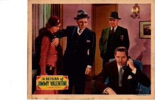 Return Of Jimmy Valentine 1936 Release Lobby Card Rare Charlotte Henry
