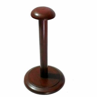 Wooden Helmet Stand Display Post For Medieval Helmets - Foldable Wood Stand