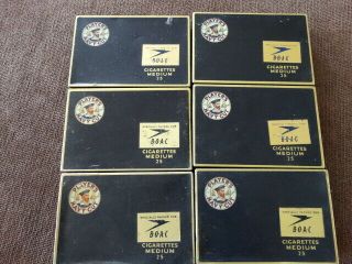 6 X Vintage Players Navy Cut Cigarette Box Medium 25 Rare Collectable B.  O.  A.  C