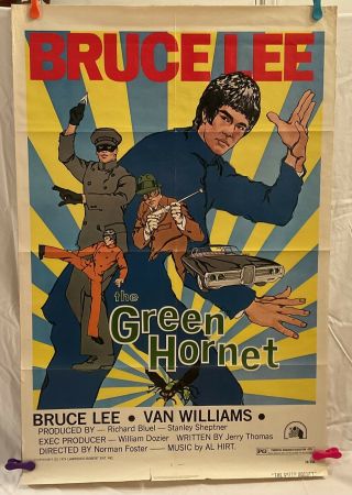 Bruce Lee - The Green Hornet Theatrical Release Poster Rare Vintage 1974