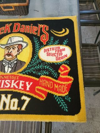 Vintage Jack Daniels Wall Rug Old No.  7 Very Rare VTG 70s collectible.  34×27 2