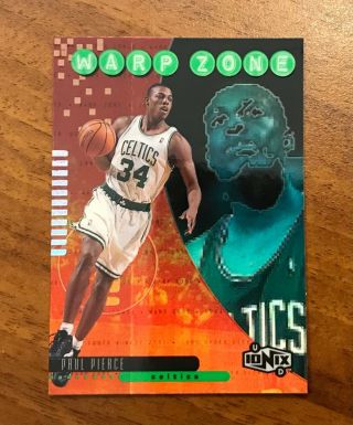 1998 - 99 Upper Deck Ionix Z15 Paul Pierce Rookie Warp Zone Insert Celtics Rare