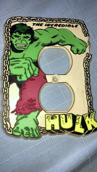 The Incredible Hulk Vintage Duplex Outlet Switch Receptacle Plug Plate Cover