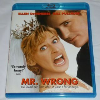 Mr.  Wrong Blu - Ray Region A Dvd 1996 Comedy Ellen Degeneres Bill Pullman Rare