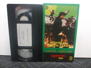 Mantis Vs Falcon Claws Vhs Saturn Productions Video 1988 Alain Ko Rare