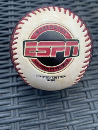 Espn Baseball Collectable Rare Limited Edition 10,  000 Balls Red Lenticular