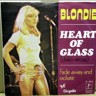 Blondie ‎– Heart Of Glass Yugoslavian Wrong Label Rare 7 " Vinyl Single