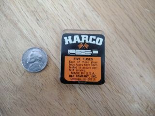 VINTAGE HARCO FUSES METAL TOP PLASTIC BOTTOM 2 FUSES EXTREMELY RARE GREAT. 2