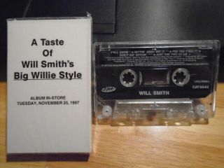 Rare Promo Will Smith Cassette Tape Sampler Dj Jazzy Jeff Fresh Prince Rap Jiggy