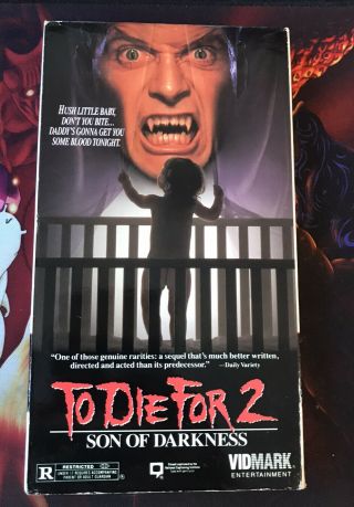 Son Of Darkness: To Die For 2 (vhs,  1991) Rare Horror