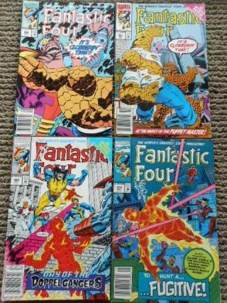 Fantastic Four 365,  367,  368 And 373 Rare Australian Price Variants 1992/3