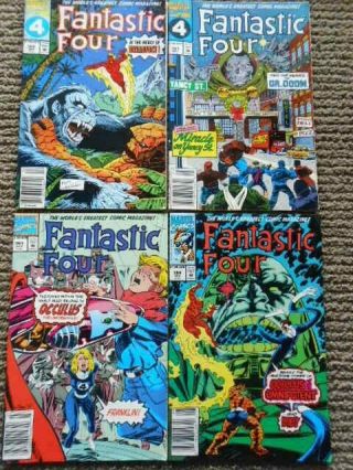 Fantastic Four 360,  361,  363 And 364 Rare Australian Price Variants 1992