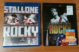 Rocky (blu - Ray Disc) Sylester Stallone,  Rare,  Oop Slipcover - No Digital