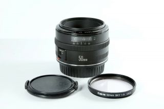 Canon Eos Ef 50mm 1:1.  8 Lens Rare Metal Mount Af Mark,  Mk I.  Sharp Focus