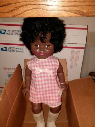 1967 Vintage Beatrice Wright African American Black Doll 19 " Vgc Debbie