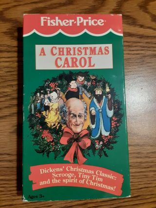 Rare Fisher Price " A Christmas Carol " (vhs 1992)