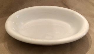 Antique Ironstone Alfred Meakin England White Soap Dish