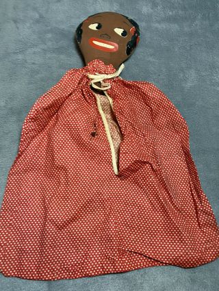 Vintage Black Americana Clothes Pin Bag